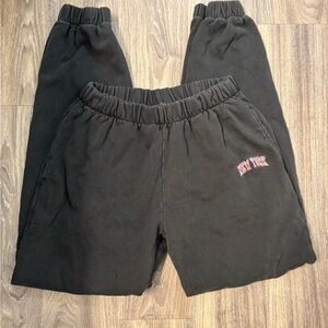 Brandy Melville New York Black Joggers